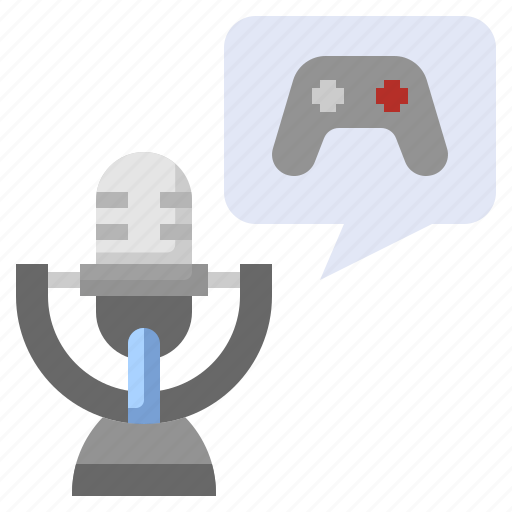 Game, bubble, chat, gaming, podcast, audio, joystick icon - Download on Iconfinder