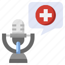 health, podcast, bubble, chat, healthcare, medical, microphone