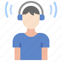 listener, listening, podcast, headphones, listen, user, smartphone