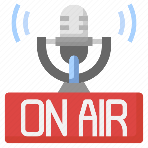 On, air, music, multimedia, broadcast, broadcasting, podcast icon - Download on Iconfinder