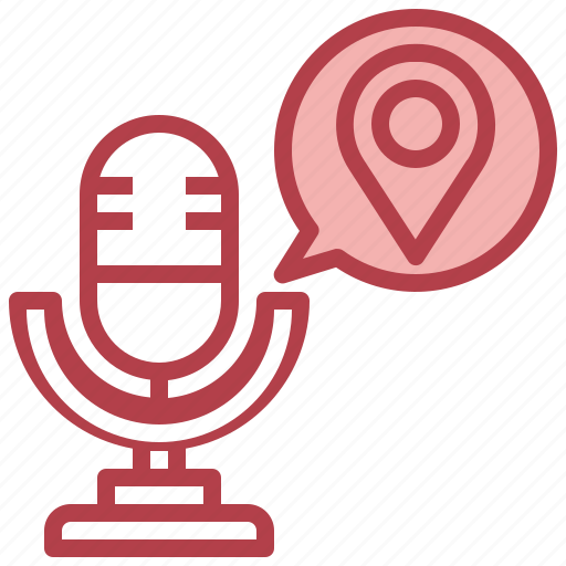 Pin, podcast, multimedia, headphones, communications icon - Download on Iconfinder