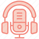 broadcast, podcast, podcasting, radio, live, stream, microphone, headphone