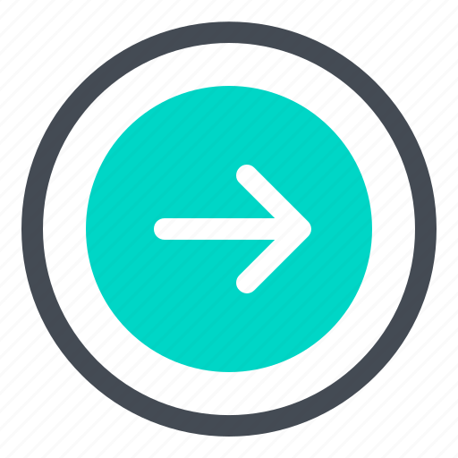 Arrow, circled, direction, forward, next, right icon - Download on Iconfinder