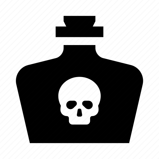 Poison, halloween, poison bottle, liquid poison, poison flask, toxic poison, skull bottle icon - Download on Iconfinder