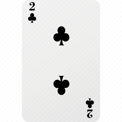 Poker, club, two, hazard, playing card, card icon - Download on Iconfinder