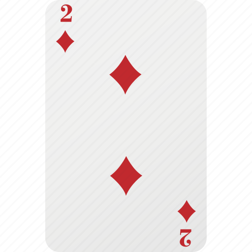 Poker, diamond, palying card, hazard, two, card icon - Download on Iconfinder