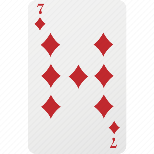 7, card, diamond, hazard, playing cards, poker, seven icon - Download on Iconfinder