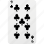 poker, club, playing cards, nine, hazard, card 