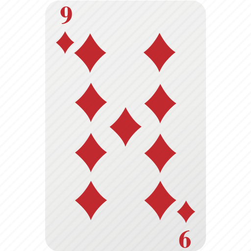Poker, diamond, hazard, nine, playing card, card icon - Download on Iconfinder