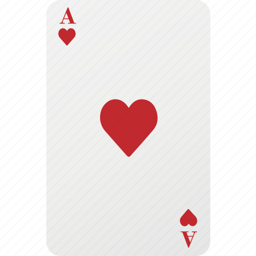 Heart, poker, ace, hazard, playing card, card icon - Download on Iconfinder