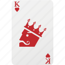 heart, poker, king, playing cards, king heart, hazard, card