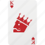 heart, poker, king, playing cards, king heart, hazard, card 