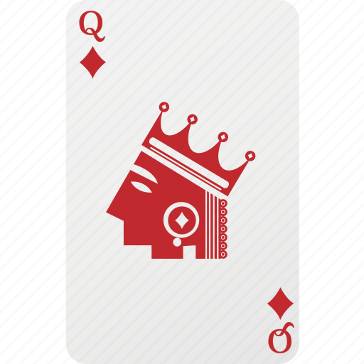 Queen, playing cards, hazard, card, poker, diamond icon - Download on Iconfinder