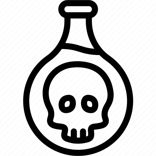 Poison, dead, bottle, skull, death, drink icon - Download on Iconfinder