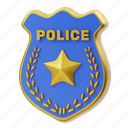 police, badge, crime, cop, law, officer, security, justice, medal 