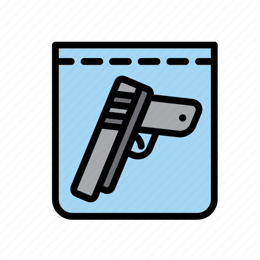Crime, evidence, gun, handgun, justice, plastic bag, police icon - Download on Iconfinder