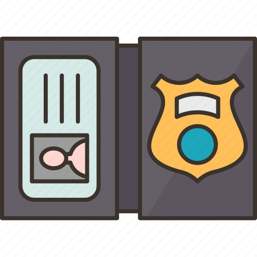 Badge, police, case, identification, enforcement icon - Download on Iconfinder