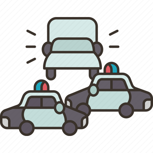 Blockade, police, cars, street, security icon - Download on Iconfinder