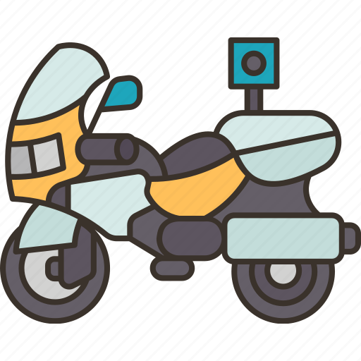 Motorbike, police, patrolman, cop, vehicle icon - Download on Iconfinder