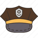 olice, hat, cap, uniform, security