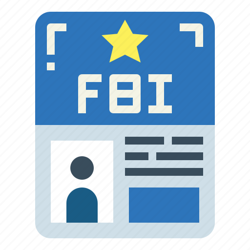 Card, fbi, id, identity, pass icon - Download on Iconfinder