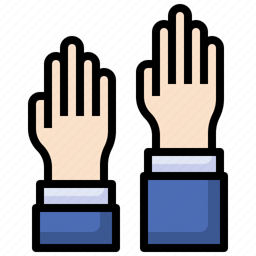 Raise, hand, question, student, class icon - Download on Iconfinder
