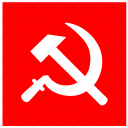 communism, label, political, red, sign