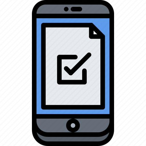 Ballot, check, phone, politics, vote, voting icon - Download on Iconfinder