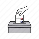 ballot, box, election, vote