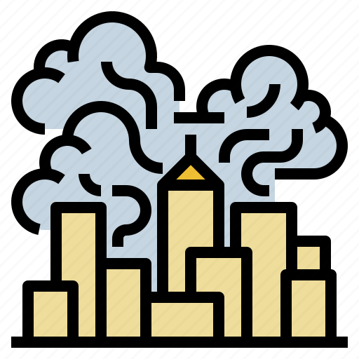 Building, gas, pollution, smoke, toxic icon - Download on Iconfinder
