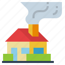 air, chimney, home, pollution, smoke 