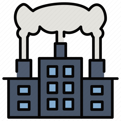 Air, contamination, factory, pollution, smoke icon - Download on Iconfinder