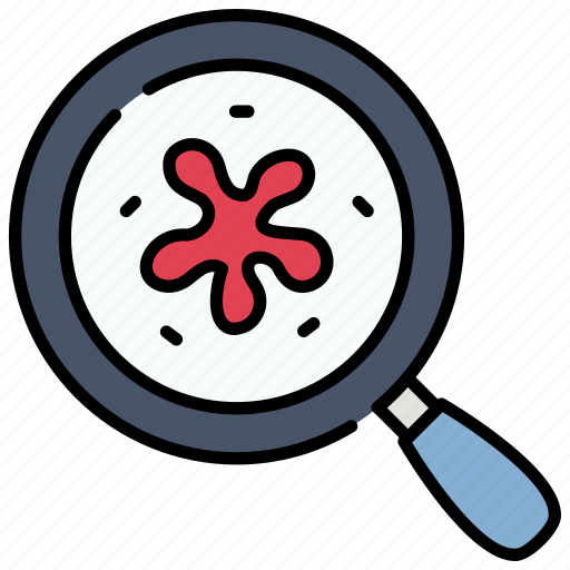 Bacteria, disease, germs, magnifier, search icon - Download on Iconfinder