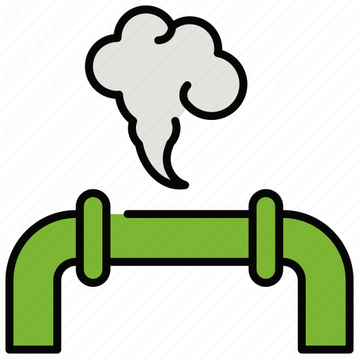 Gas, leak, pipe, pollution icon - Download on Iconfinder
