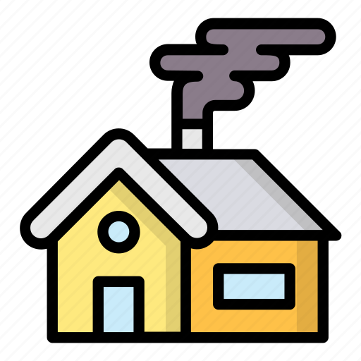Pollution, chimney, smoke, environtment icon - Download on Iconfinder