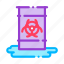 container, nuclear, waste icon 