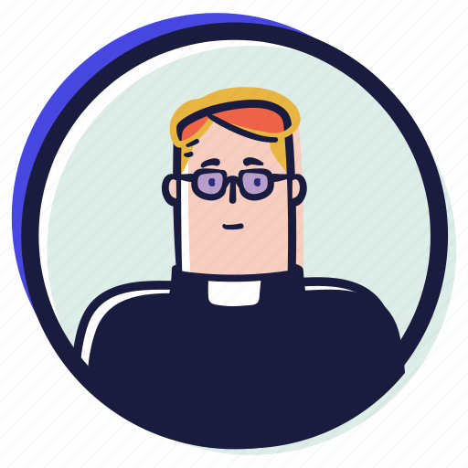 Person, user, account, avatar, male, man, priest illustration - Download on Iconfinder