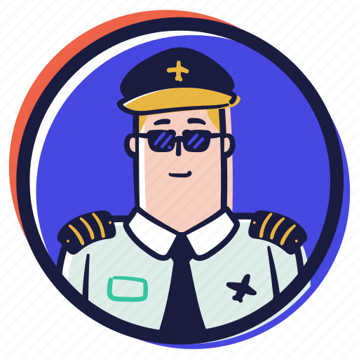 Accounts, avatars, person, user, man, male, pilot illustration - Download on Iconfinder