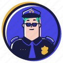person, user, account, avatar, man, male, police, officer 
