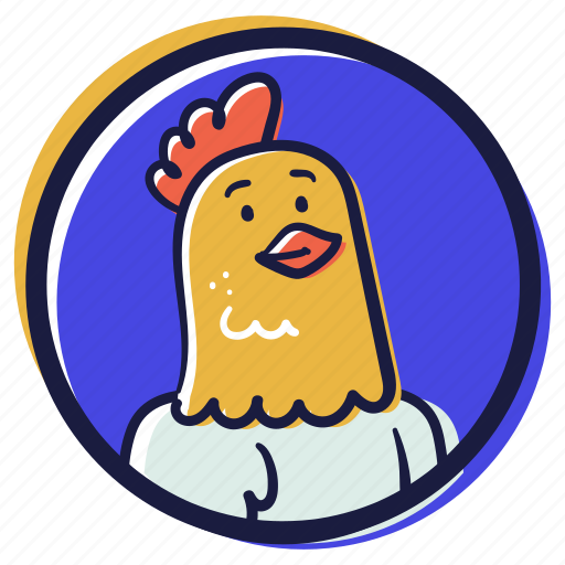 Animals, accounts, avatars, user, account, avatar, chicken illustration - Download on Iconfinder