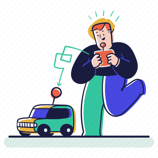 Transportation, vehicle, automobile, remote, toy, game, child illustration - Download on Iconfinder