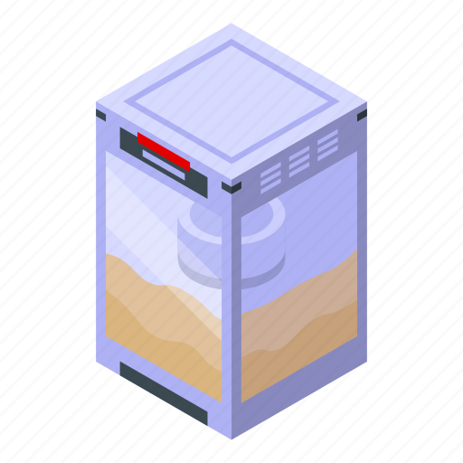 Popcorn, stand, maker, machine, isometric icon - Download on Iconfinder