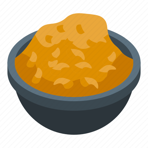 Popcorn, bowl, isometric icon - Download on Iconfinder