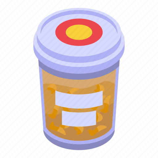 Popcorn, cup, isometric icon - Download on Iconfinder