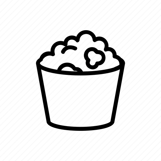 Bucket, cup, drink, glasses, popcorn, snack, tasty icon - Download on Iconfinder