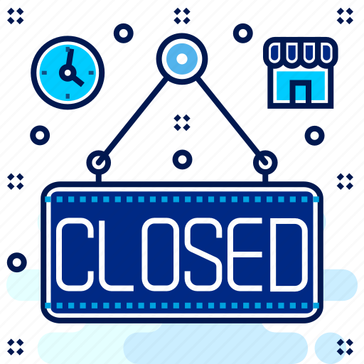 Board, close, closed, shop, sign, signbioard, store icon - Download on Iconfinder