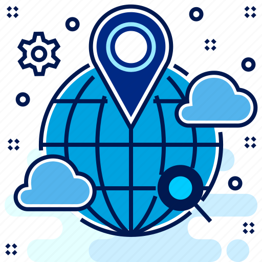 Cloud, country, global, gps icon - Download on Iconfinder