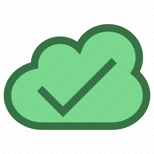 Accept, checkmark, cloud, data icon - Download on Iconfinder