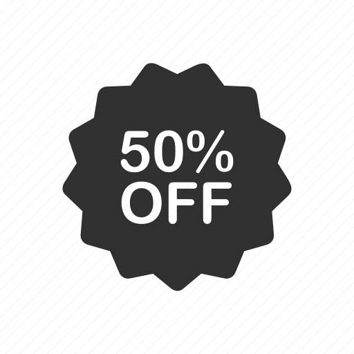 Discount, fifty percent off, price off, sale icon - Download on Iconfinder