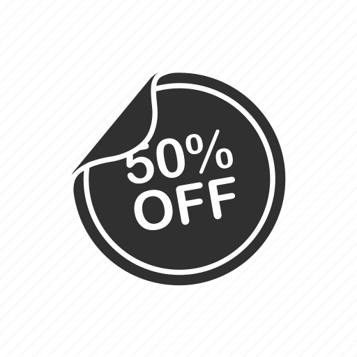 Discount, fifty percent off, promo, sale icon - Download on Iconfinder